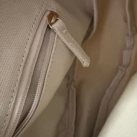 July Everyday Crescent Canvas Crossbody Light Gray Shoulder Bag - Picture 8 of 8